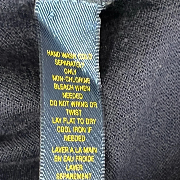 Ralph Lauren Rugby Pima Cotton Button Front Cardigan Sweater in Navy -Size Small - Picture 6 of 6